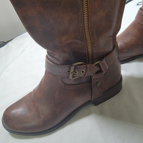 G by Guess Womens Harson Faux Leather Over-The-Knee Boots Brown Size 9 medium - Picture 9 of 14